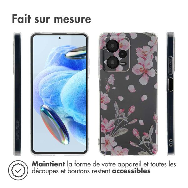 imoshion Coque Design Xiaomi Redmi Note 12 Pro (5G) - Blossom Watercolor