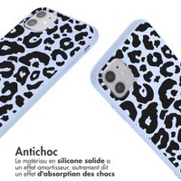 imoshion Coque design en silicone avec cordon Apple iPhone 11 - Animal Lila