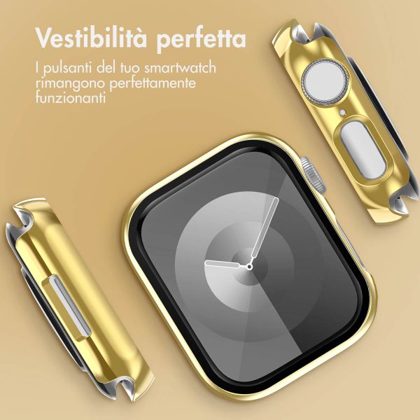 imoshion Coque rigide brillante à couverture complète Apple Watch 7 / 8 / 9 - 45 mm - Doré