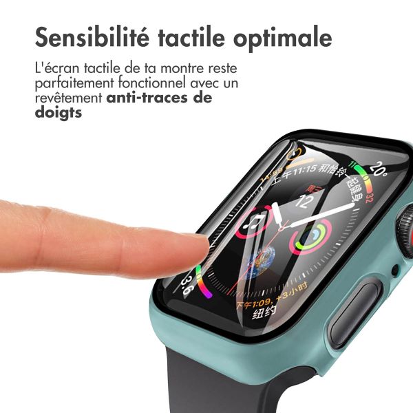 imoshion Coque rigide à couverture complète Apple Watch Series 7 / 8 / 9 - 41 mm - Vert foncé