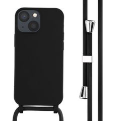 imoshion Coque en silicone avec cordon Apple iPhone 13 Mini - Noir