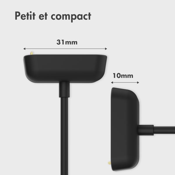 imoshion Câble de chargement USB-A Fitbit Charge 6 / Charge 5 / Luxe - 1 mètre