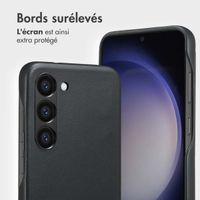 Accezz Étui de télephone portefeuille en cuir 2-en-1 avec MagSafe Samsung Galaxy S23 - Onyx Black