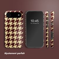 Selencia Coque arrière Vivid avec MagSafe Apple iPhone Air - Pied-de-Poule