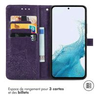 imoshion Etui de téléphone portefeuille Mandala Samsung Galaxy A56 - Violet