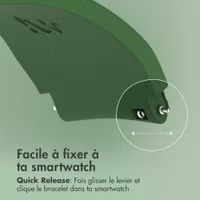 imoshion Bracelet en silicone souple - Connexion universelle 22 mm - Vert foncé