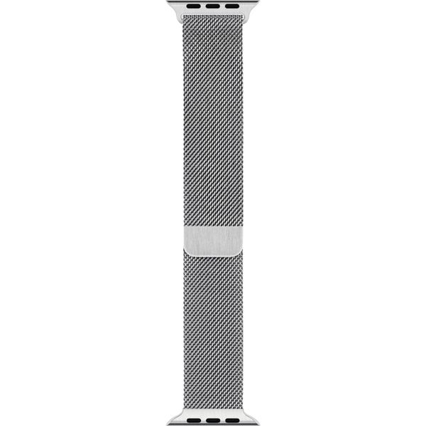 Apple Bracelet à boucle Milanais Apple Watch Series 1 t/m 11 / SE / Ultra (44/45/46/49 mm) - Silver
