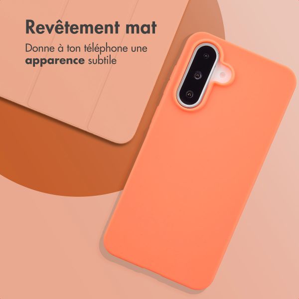imoshion Coque Couleur Samsung Galaxy A36 / A56 - Apricot Crush Orange