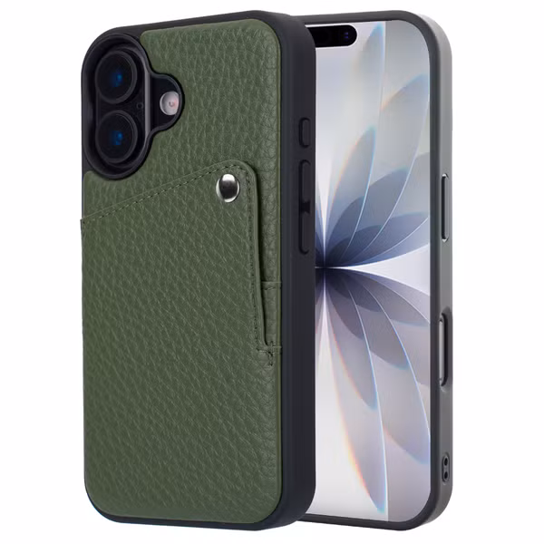 Selencia Coque Riva avec porte-cartes Apple iPhone 17 - Sage Green