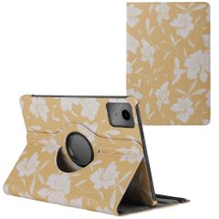 imoshion Coque tablette Design rotatif à 360° Lenovo Tab M11 - Yellow Flowers