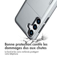 imoshion Coque arrière avec porte-cartes Samsung Galaxy S25 Plus - Gris