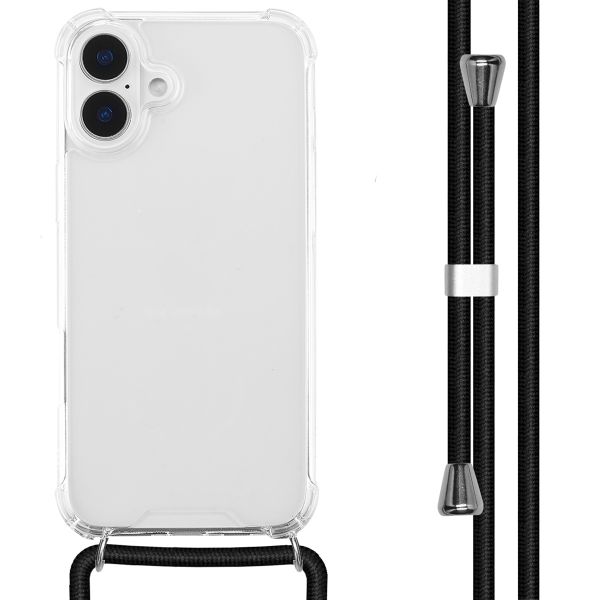 imoshion Coque avec cordon iPhone 16 Plus - Noir