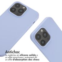 imoshion Coque en silicone avec cordon iPhone 14 Pro Max - Violet