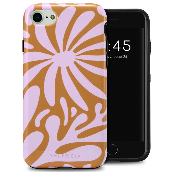 Selencia Coque arrière Vivid Tough iPhone SE (2022 / 2020) / 8 / 7 / 6(s) - Modern Bloom Pink