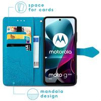 imoshion Etui de téléphone portefeuille Mandala Motorola Moto G200 - Turquoise