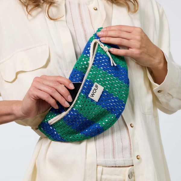 Wouf Crochet Sac banane femme - Crossbody Bag - Mistral