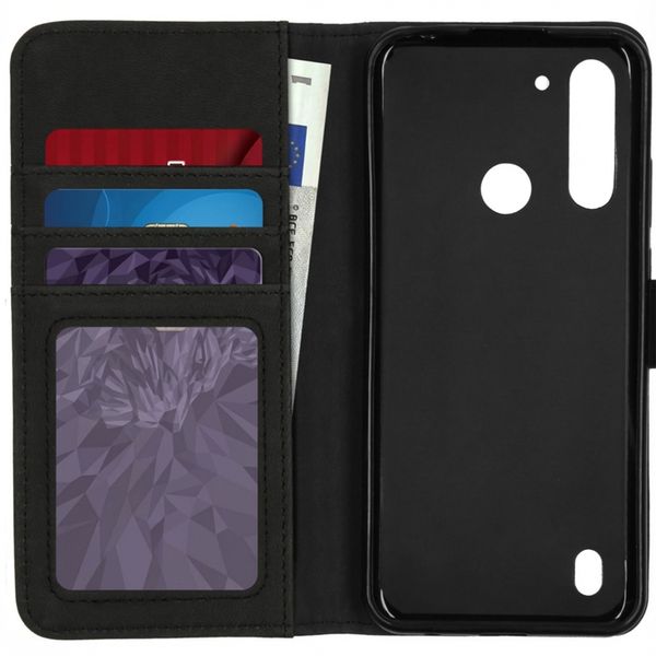 imoshion Étui de télephone portefeuille de luxe Motorola Moto G8 Power Lite - Noir