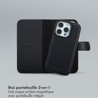 Selencia Étui portefeuille amovible Olyn avec MagSafe Apple iPhone 16 Pro - Noir