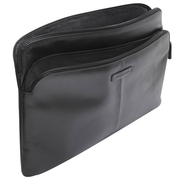 dbramante1928 Skagen Pro+ Sleeve - Pochette ordinateur 13 pouces - Cuir véritable - MacBook Pro 13 pouces / Air 13 pouces - Black