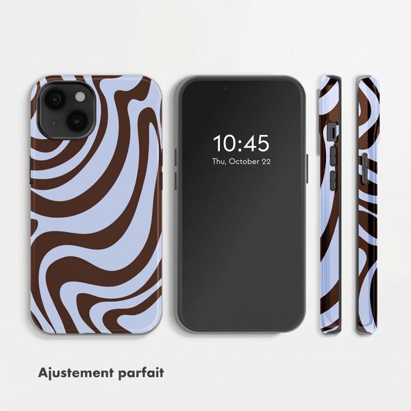 Selencia Coque arrière Vivid Apple iPhone 14 - Dream Swirl Chocolate