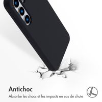 Accezz Coque Liquid Silicone avec MagSafe Samsung Galaxy S25 - Noir