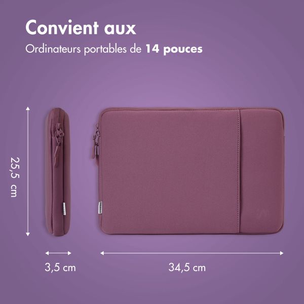 imoshion Pochette ordinateur avec compartiment 14 pouces - Royal Plum