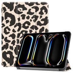 imoshion Coque tablette Design Trifold Apple iPad Pro 11 (2024) M4 - Leopard