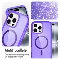 imoshion Coque Sparkle avec MagSafe iPhone 16 Pro - Violet