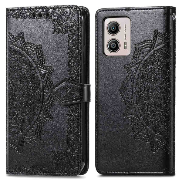 imoshion Etui de téléphone portefeuille Mandala Motorola Moto G53 - Noir