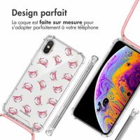 imoshion Coque Design avec cordon Apple iPhone X / Xs - Crab Watercolor