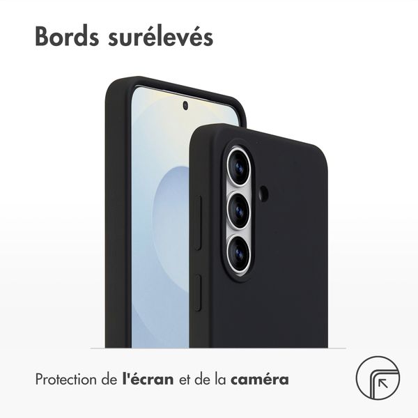 Accezz Coque Liquid Silicone Samsung Galaxy S26 - Noir