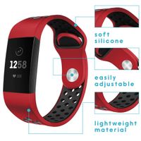 imoshion Bracelet sportif en silicone Fitbit Charge 3 / 4 - Rouge