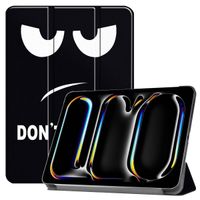 imoshion Coque tablette Design Trifold Apple iPad Pro 11 (2024) M4 - Don't touch