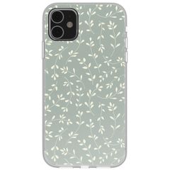 imoshion Coque design pour iPhone 11 - Smoke Green Flowers