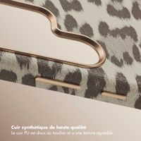 Selencia Coque Sabi imprimé panthère avec MagSafe Samsung Galaxy S25 Ultra - Soft Ivory