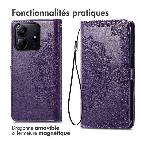 imoshion Etui de télephone Mandala Xiaomi Redmi Note 14 (5G) - Violet