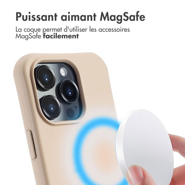 imoshion Coque arrière Color avec cordon amovible et MagSafe Apple iPhone 16 Pro - Nude