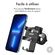 Accezz Support de téléphone pour vélo Samsung Galaxy A12 - Réglable - Universel - Aluminium - Noir