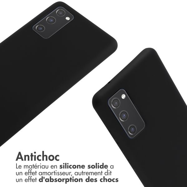 imoshion ﻿Coque en silicone avec cordon Samsung Galaxy S20 FE - Noir