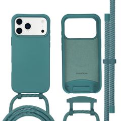 imoshion Coque arrière Color avec cordon amovible et MagSafe Apple iPhone 17 Pro Max - Vert foncé