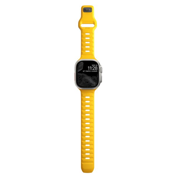 Nomad Bracelet Sport FKM Apple Watch Series 1-10 / SE / Ultra (2) - 42/44/45/46/49 mm - Jaune