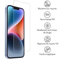 Accezz Protection d'écran en verre trempé 2-pack iPhone 13 / 13 Pro / 14 / SE 4