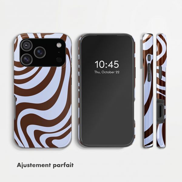 Selencia Coque arrière Vivid avec MagSafe Apple iPhone 17 Pro Max - Dream Swirl Chocolate