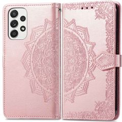 imoshion Etui de télephone Mandala Samsung Galaxy A33 - Rose Doré