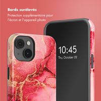 Selencia Coque arrière Vivid Tough avec MagSafe iPhone 14 - Rosy Marble