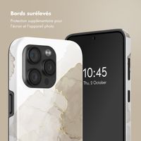 Selencia Coque arrière Vivid avec MagSafe Apple iPhone 15 Pro - Marble Light Brown