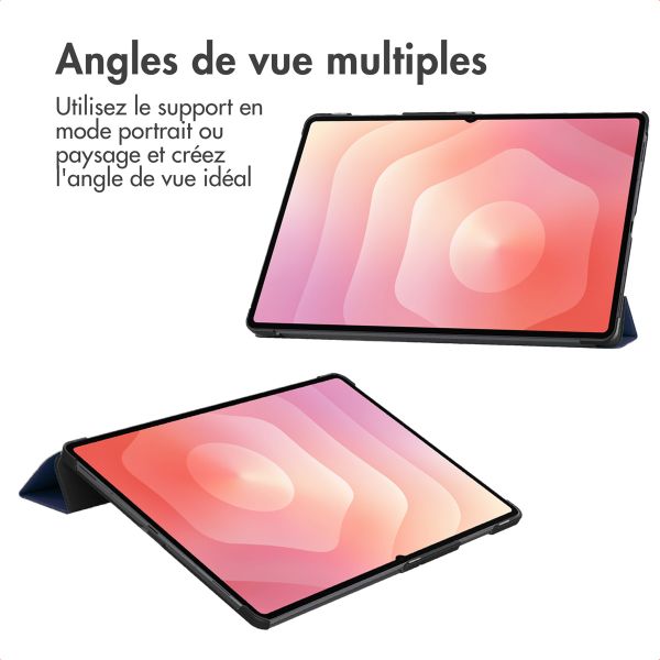 imoshion Coque tablette Trifold Samsung Galaxy Tab S11 Ultra - Bleu foncé