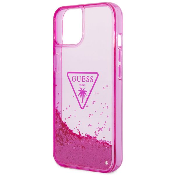 Guess Coque Liquid Glitter iPhone 14 - Fuchsia