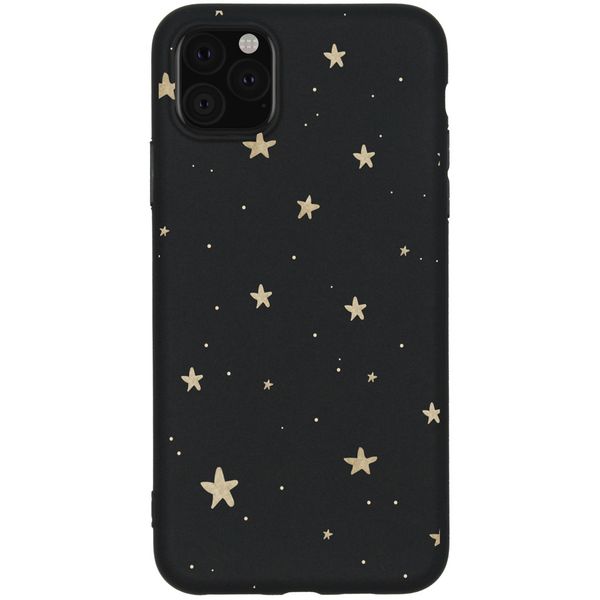 Coque design Color iPhone 11 Pro Max- Gold Stars Black