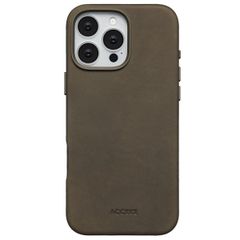 Accezz Coque MagSafe en cuir vintage Apple iPhone 16 Pro Max - Rustic Brown